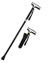 SALE 36 in Black Folding / Adjustable Aluminum Walking Cane WS2110BK
