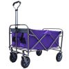 Outdoor Garden Multipurpose Micro Collapsible Beach Trolley Cart Camping Folding Wagon